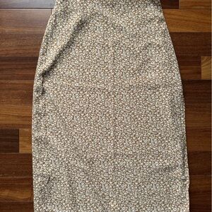 Abercrombie & Fitch Brown Floral Maxi Skirt